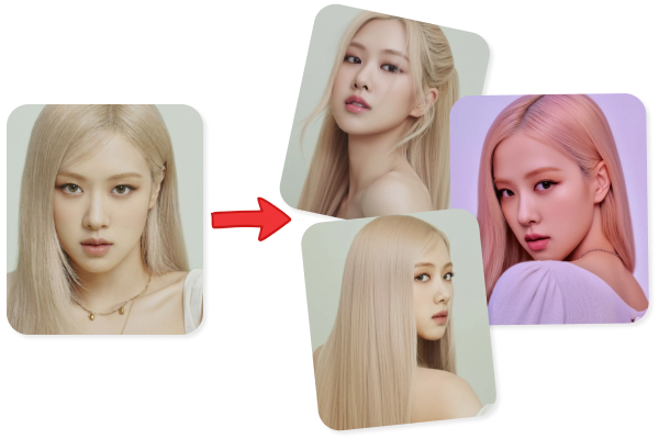 모델 이미지 변형 기능